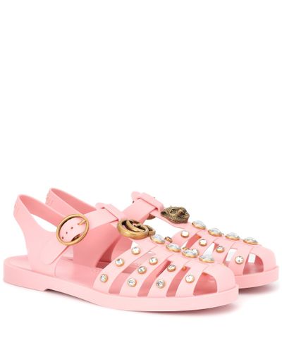 jelly shoes gucci