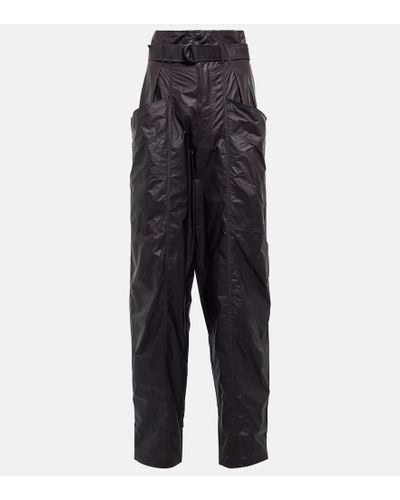 Isabel Marant Eklaliga High-rise Ripstop Pants - Blue