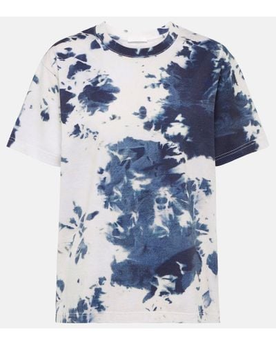 Chloé Camiseta de algodon tie-dye - Azul