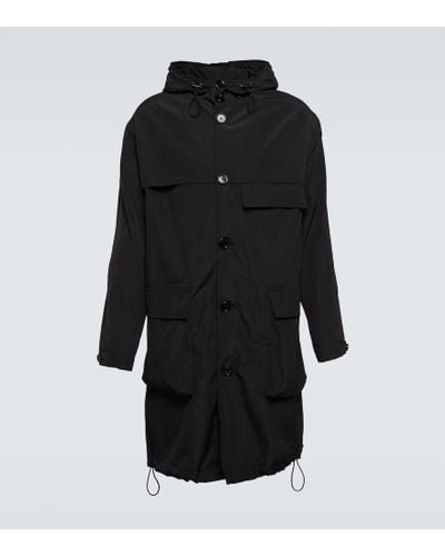 Dries Van Noten Hooded Coat - Black
