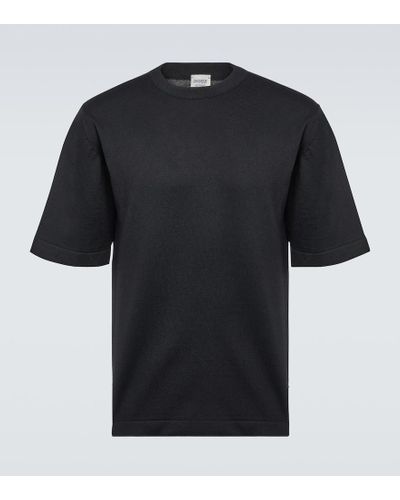 John Smedley T-Shirt Tindall aus Baumwolle - Schwarz