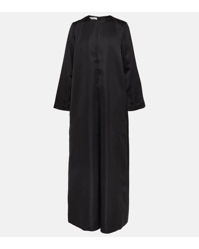 Co. Satin Midi Dress - Black