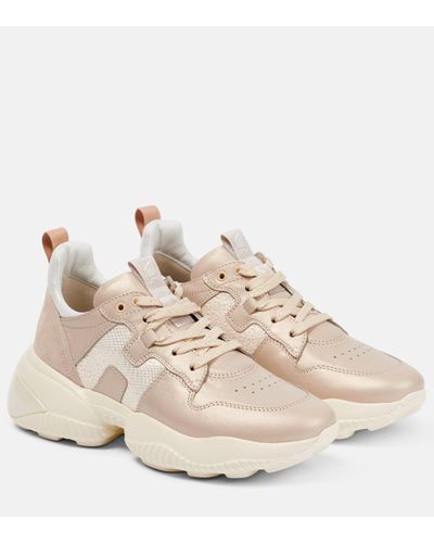 Hogan Chunky-sole Lace-up Trainers - Pink