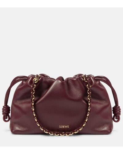 Loewe Bolso Flamenco Small de piel - Marrón