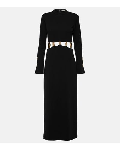 Jonathan Simkhai Gloria Embellished Cutout Gown - Black