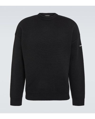 Balenciaga Jersey oversized de lana - Negro