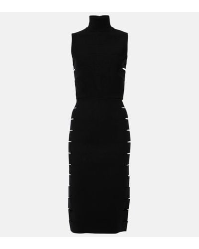 Alaïa Cutout Midi Dress - Black