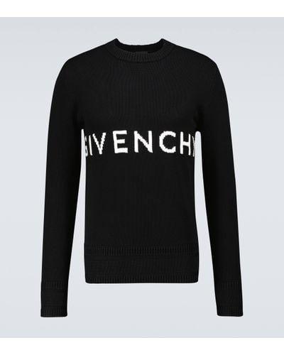 Givenchy Sweat-shirt en coton a logo - Noir