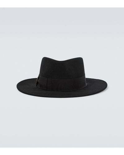 Borsalino Wool Felt Panama Hat - Black