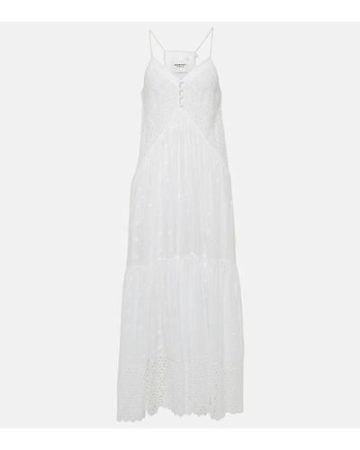 Isabel Marant Sabba Cotton Maxi Dress - White