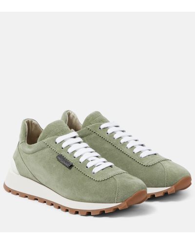 Brunello Cucinelli Sneakers in suede - Verde