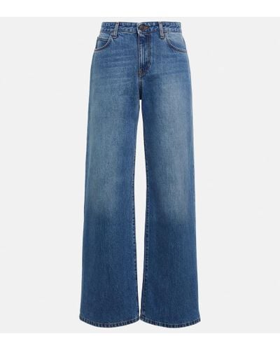 The Row Straight Jeans Goldin - Blau