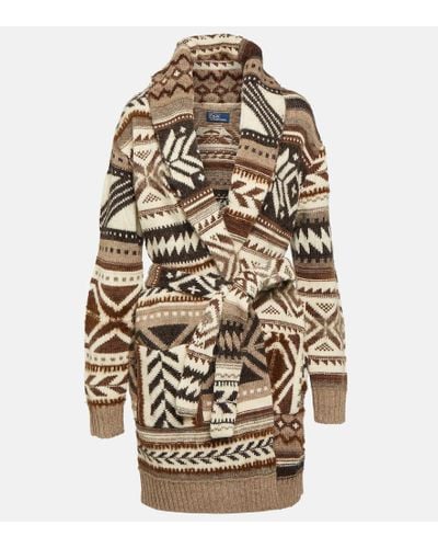 Polo Ralph Lauren Cardigan a portafoglio in misto lana - Multicolore