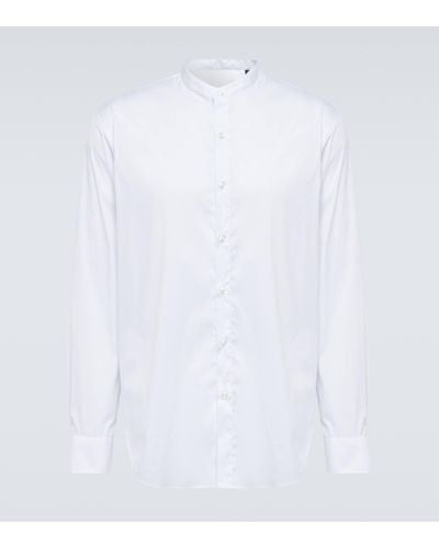 Giorgio Armani Cotton-blend Shirt - White