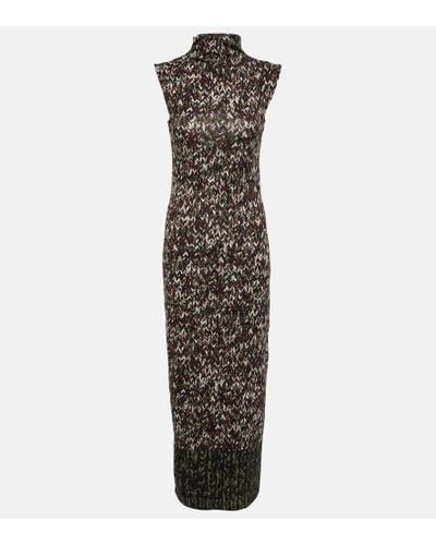 Loewe Printed Mockneck Maxi Dress - Multicolor