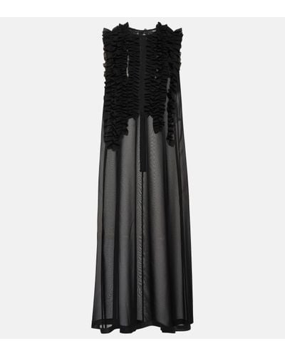 Noir Kei Ninomiya Jacquard Midi Dress - Black