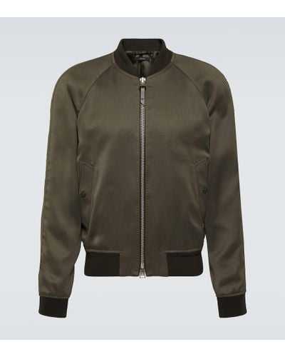 Tom Ford Zip-up Bomber Jacket - Green