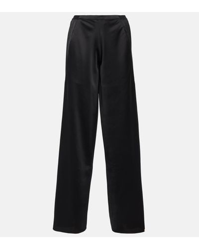 Christopher Esber Low-rise Wide-leg Trousers - Black