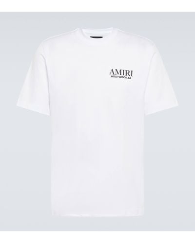 Amiri Logo Cotton Jersey T-shirt - White