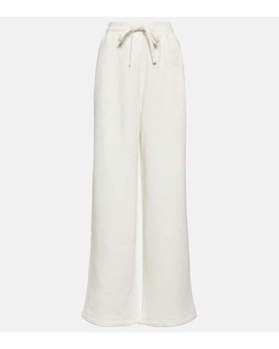 Gucci Pantalones de algodon con GG - Blanco