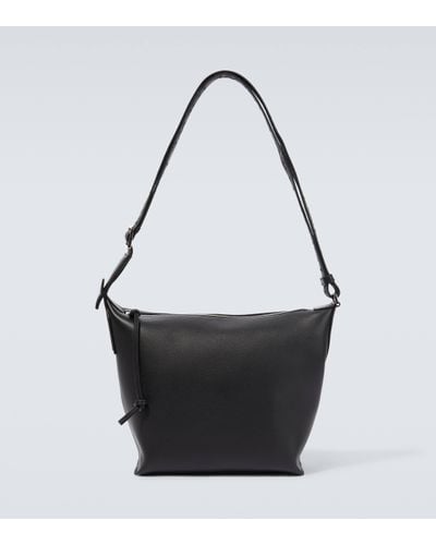 Loewe Cubi Small Leather Crossbody Bag - Black