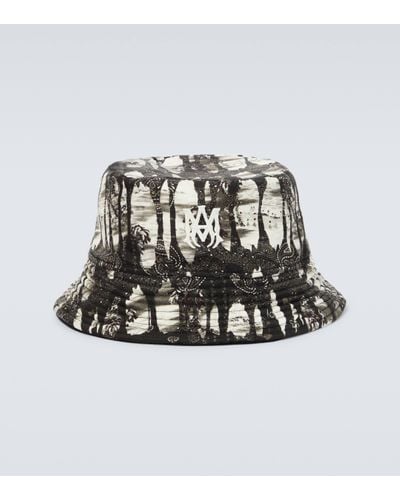 Amiri Reversible Silk Twill Bucket Hat - Multicolour
