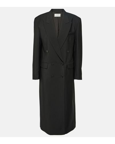 The Row Dennet Virgin Wool Coat - Black