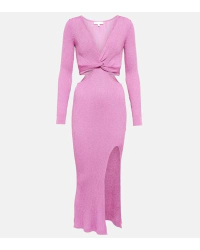 LoveShackFancy Bernette Lurex® Cutout Dress - Pink