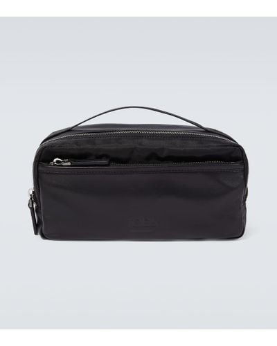Tod's Leather-trimmed Pouch - Black