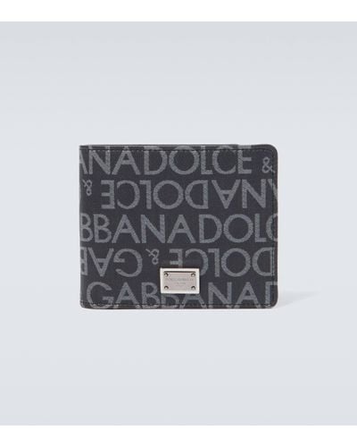 Dolce & Gabbana Portefeuille a logo - Gris