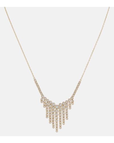 ONDYN Halskette Fringe aus 14kt Gelbgold mit Diamanten - Mettallic