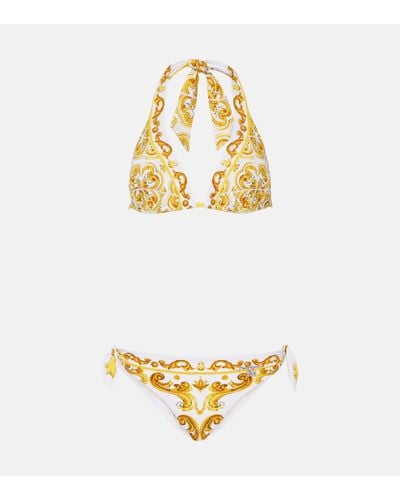 Dolce & Gabbana Majolica Bikini - Metallic