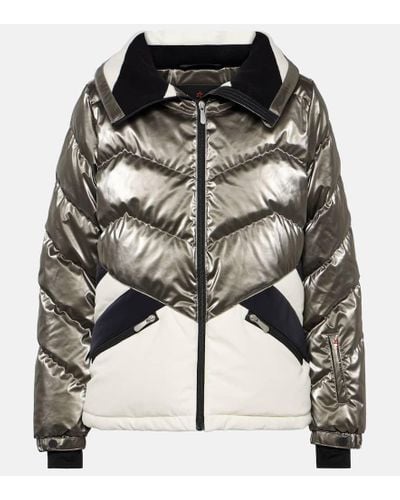 Perfect Moment Duvet Quilted Ski Jacket - Metallic