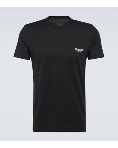Givenchy T-shirt en coton a logo - Noir