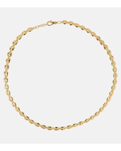 Sophie Buhai Halskette Small Circle aus Sterlingsilber, 18kt vergoldet - Mettallic