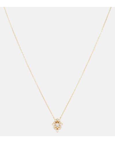 Suzanne Kalan 18kt Gold Necklace With White Diamonds