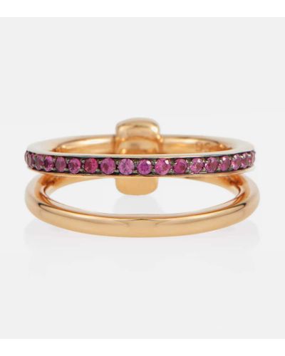 Pomellato Anello in oro rosa 18kt con rubini