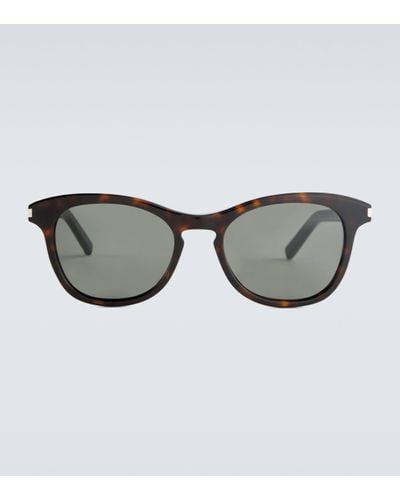 Saint Laurent Round-frame Acetate Sunglasses - Multicolour