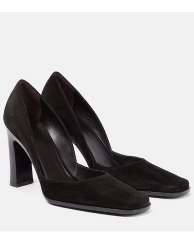 The Row Pumps Mae in suede - Nero