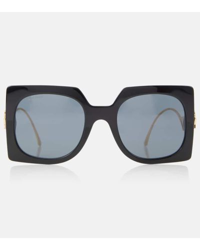 Etro Gafas de sol rectangulares Bold Pegaso - Negro