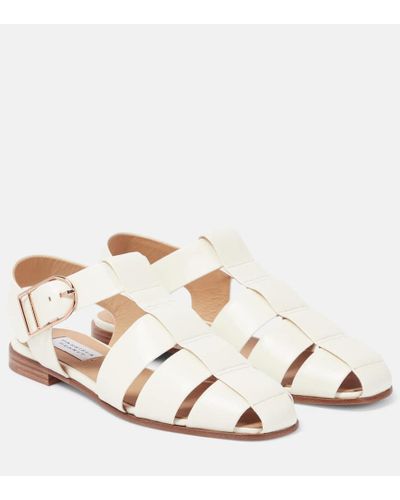 Gabriela Hearst Lynn Leather Sandals - Natural