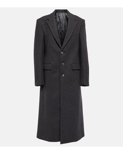 Wardrobe NYC Abrigo de lana de botonadura simple - Negro