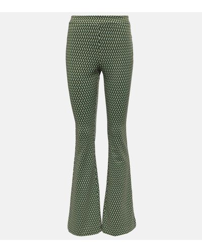 Dorothee Schumacher Graphic Statement Flared Trousers - Green