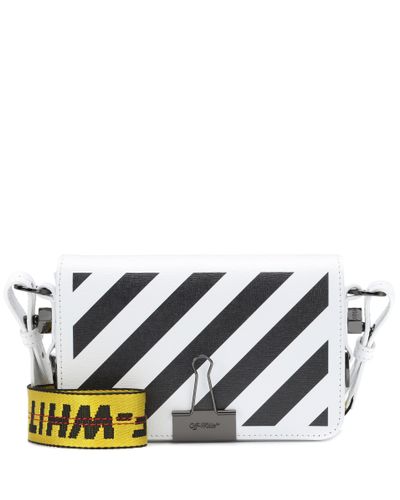 off white soft binder clip bolsa