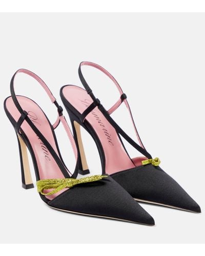 Blumarine Shirley Satin Slingback Court Shoes - Pink
