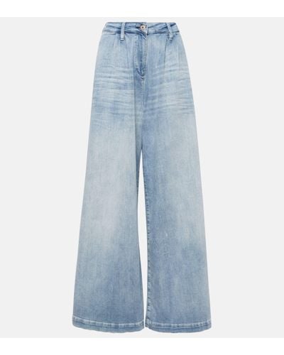 AG Jeans Jean ample Stella a taille haute - Bleu