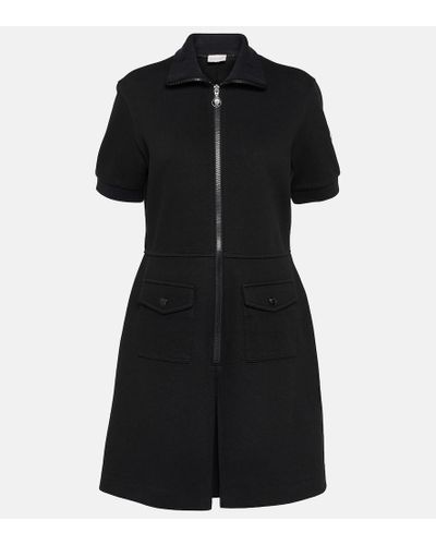 Moncler Cotton-blend Minidress - Black