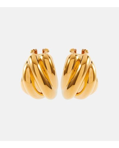 Balenciaga Saturne Clip-on Earrings - Metallic
