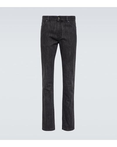 Zegna Straight Jeans - Grau