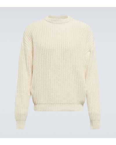 Our Legacy Sonar Ribbed-knit Silk Jumper - White